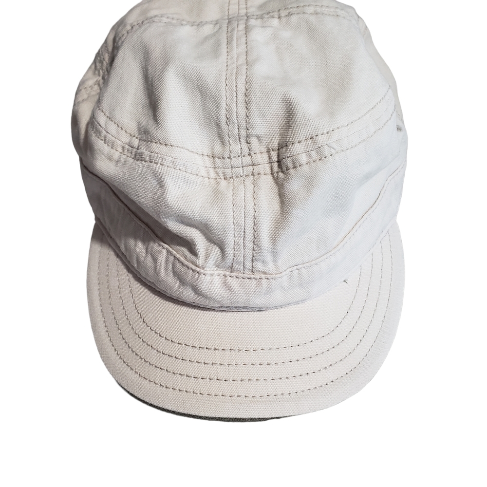 Timberland Men's Hat. Size L. Beige with Green Bib Interior. 100% Cotton.